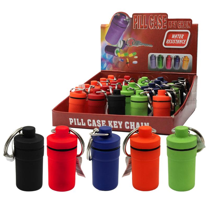 Plastic Keychain Pill Case Display