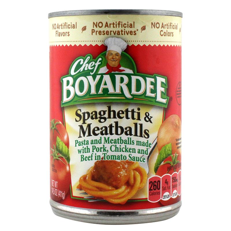 Chef Boyardee Spaghetti & Meatballs Safe Can