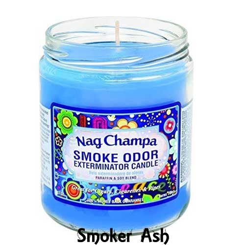 Nag Champa Smoke Odor Exterminator 13 oz Jar Candle *TWO PACK* 