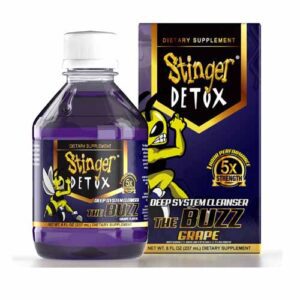 Stinger Detox Buzz 5X Extra Strength Drink – Grape Flavor – 8 FL OZ 2 Pack
